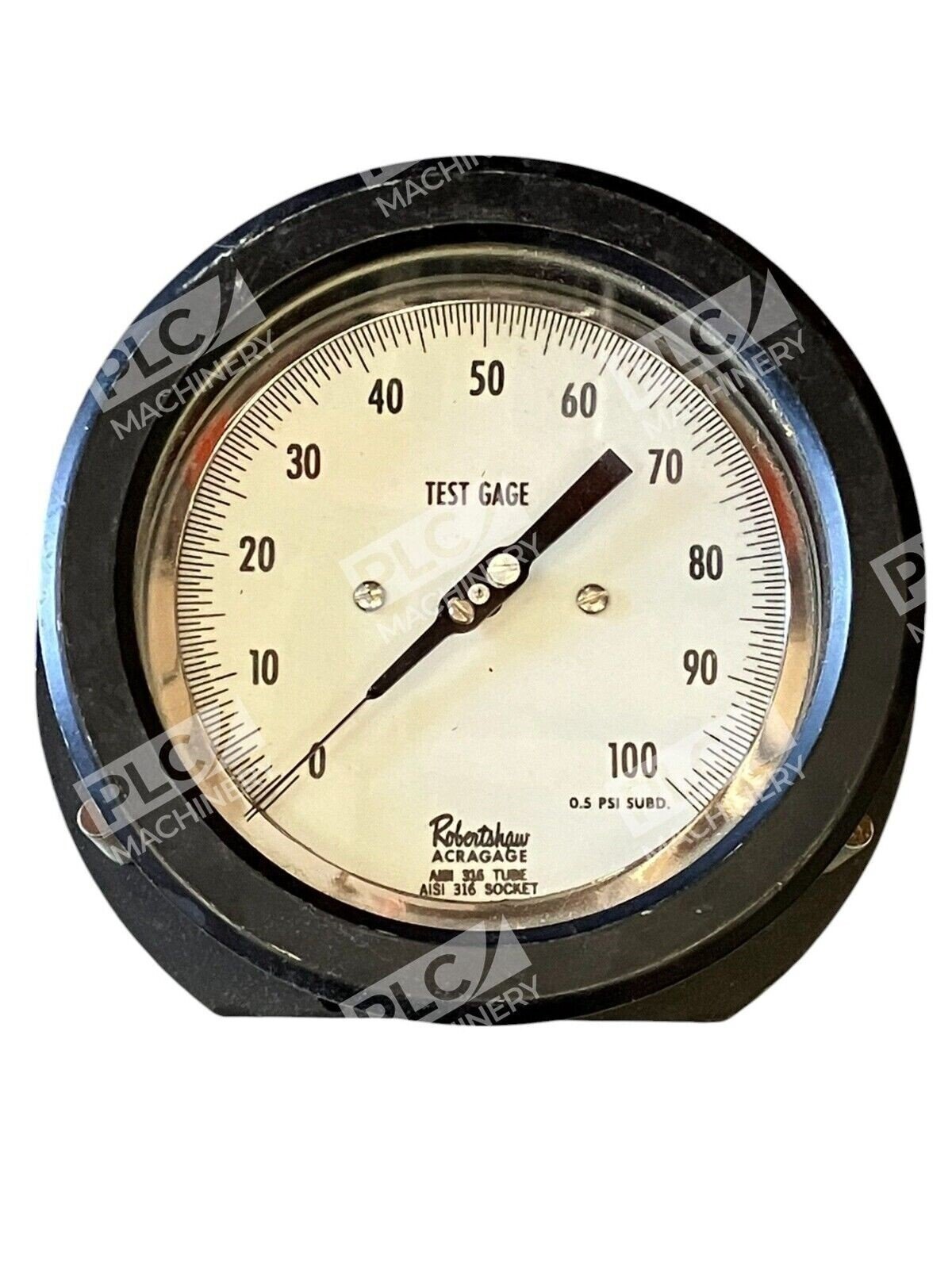 Robertshaw Test Gage 1-100PSI AISI 316 Tube AISI 316 Socket Acragage - Image 2