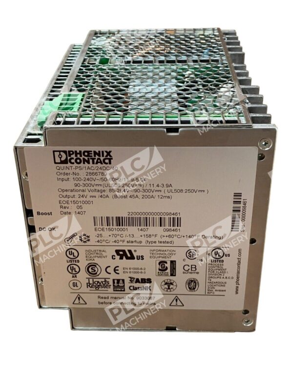 Phoenix Contact QUINT-PS/1AC/24DC/40 Single Phase Power Supply - Image 5