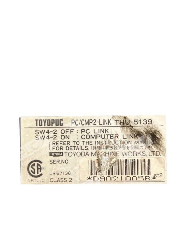 Toyopuc CP/CMP2-LINK THU-5139 Computer Link - Image 2