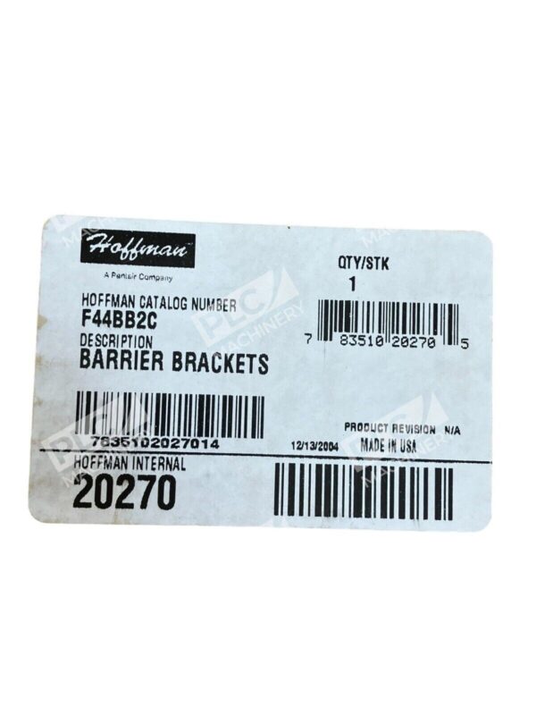 Hoffman F44BB2C Barrier Brackets Box of 5 - Image 2