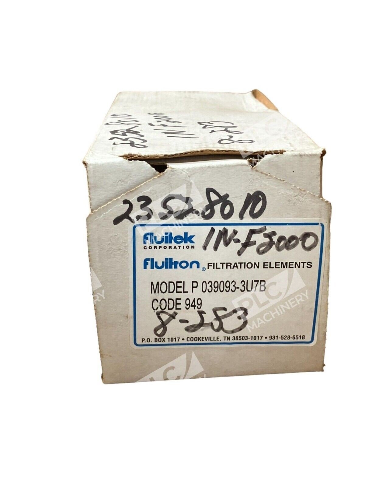 Fuitek P 039093-3U7B Code 949 Fluitron Hydraulic Filtration Element