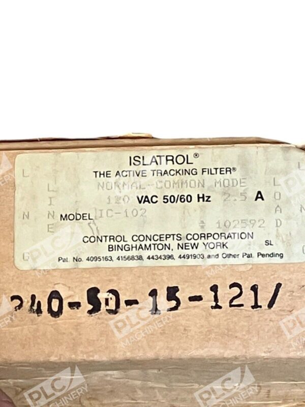 Islatrol IC-102 120VAC 50/60Hz 2.5A - Image 2