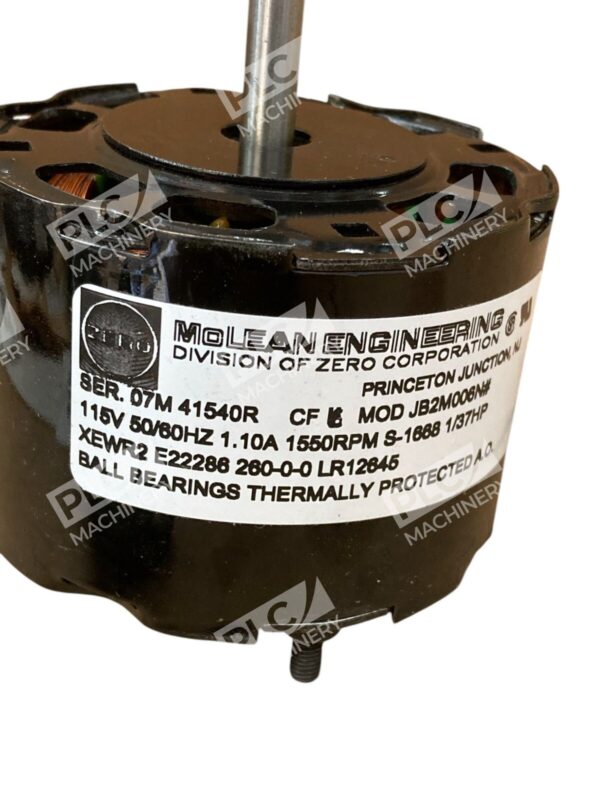 Zero McLean Engineering 1/37HP 1550RPM 1.10A Fan Motor JB2M006N - Image 6