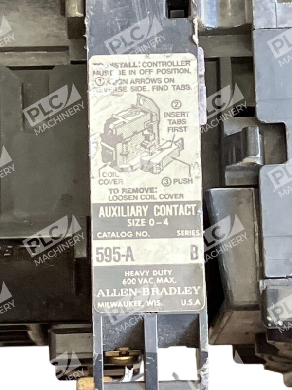 Allen Bradley 509-AOD /B w/ CB236, 595-A /B - Image 4