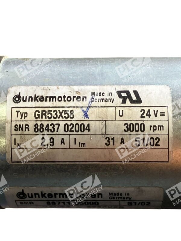 Dunkermotoren PLG52 88851-01620 88711 05000 Servo Motor GR53X58 - Image 2