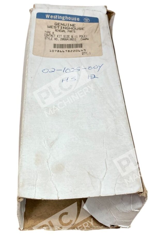 Westinghouse 1 Pole Size 6 Type A CWWAW Contact Kit 2066A10G11