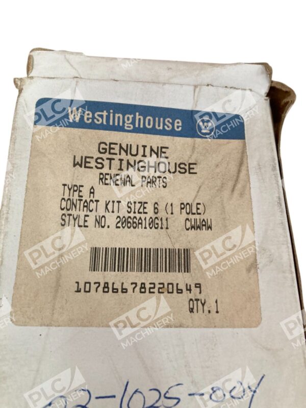 Westinghouse 1 Pole Size 6 Type A CWWAW Contact Kit 2066A10G11 - Image 2