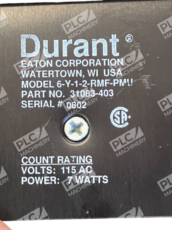 Durant Eaton 31083-403 115AC 7W Counter 6-Y-1-2-RMF-PMU - Image 2