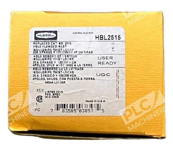 Hubbell HBL2515 Flanged Inlet Insulgrip Twist-Lock