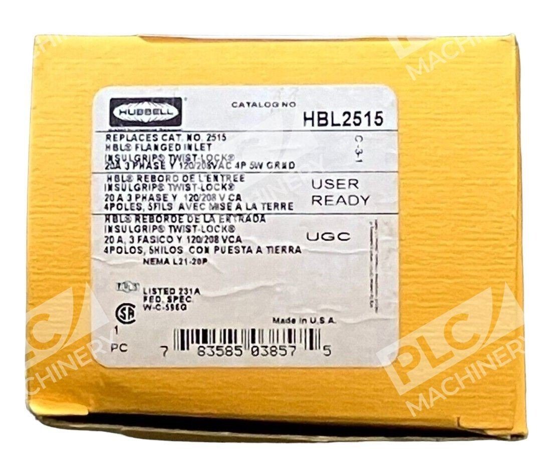 Hubbell HBL2515 Flanged Inlet Insulgrip Twist-Lock