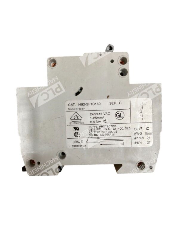 Allen Bradley 16A C16 1492-SP Circuit Breaker 1492-SP1C160 /C - Image 2