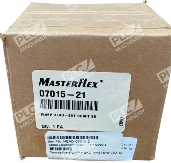 Masterflex Cole Parmer SHT Shaft SS Pump Head 07015-21