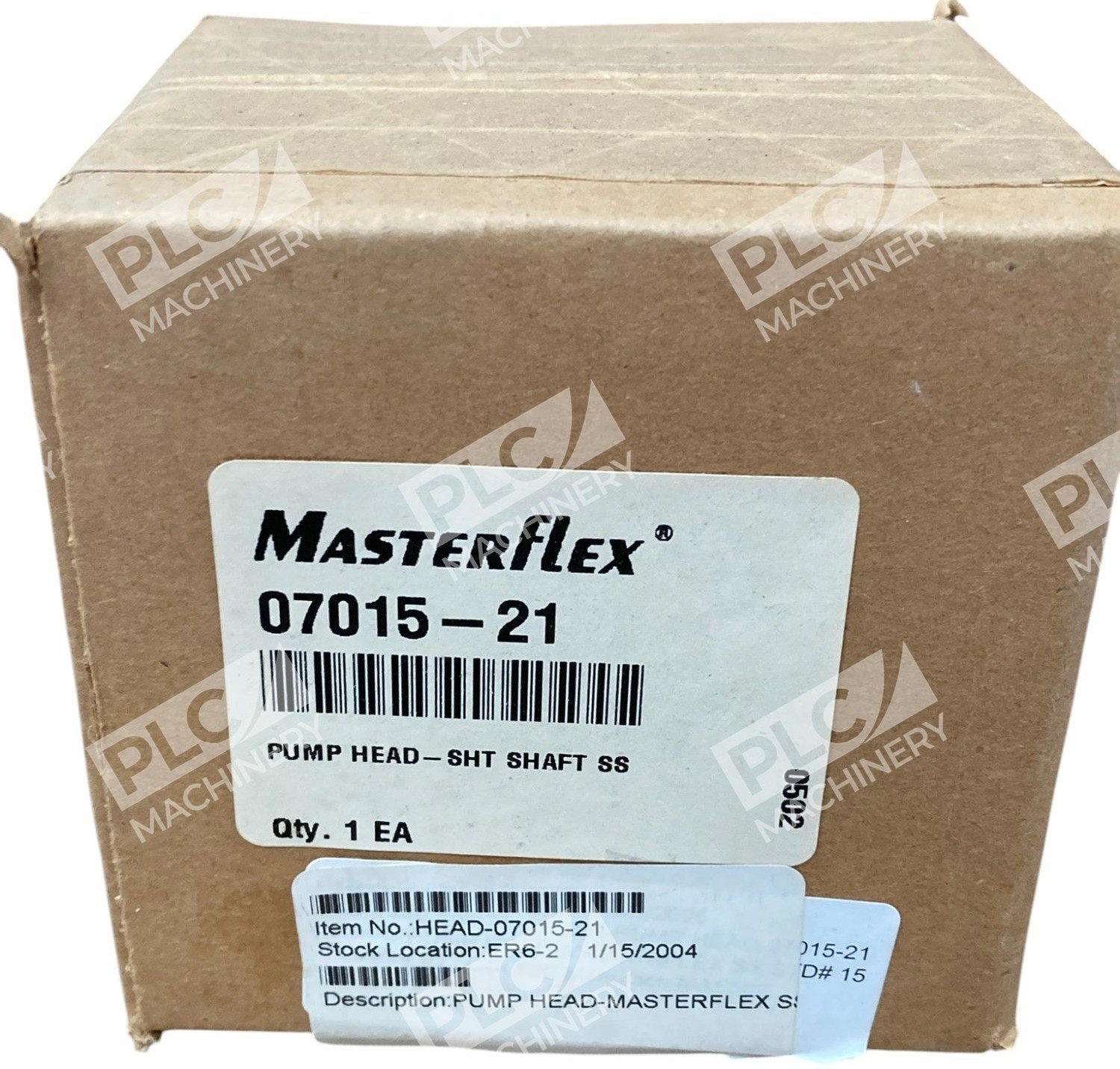 Masterflex Cole Parmer SHT Shaft SS Pump Head 07015-21