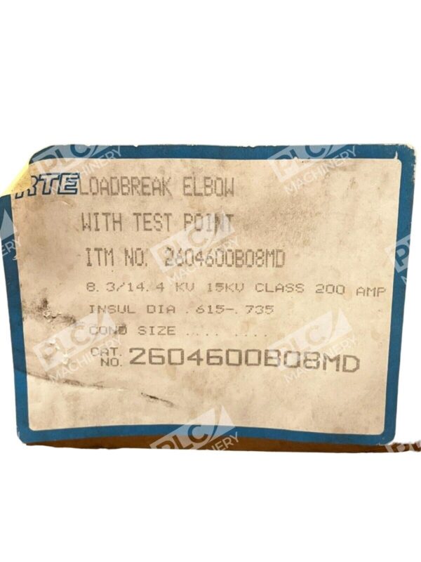 RTE 2604600B08MD Loadbreak Elbow w/ Test Point 200A 15KV 8.3/14.4KV - Image 2