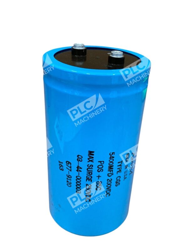 Aero M 03-44-000003 Type CGS 5400MFD 200VDC 250VDC Capacitor 677-9120