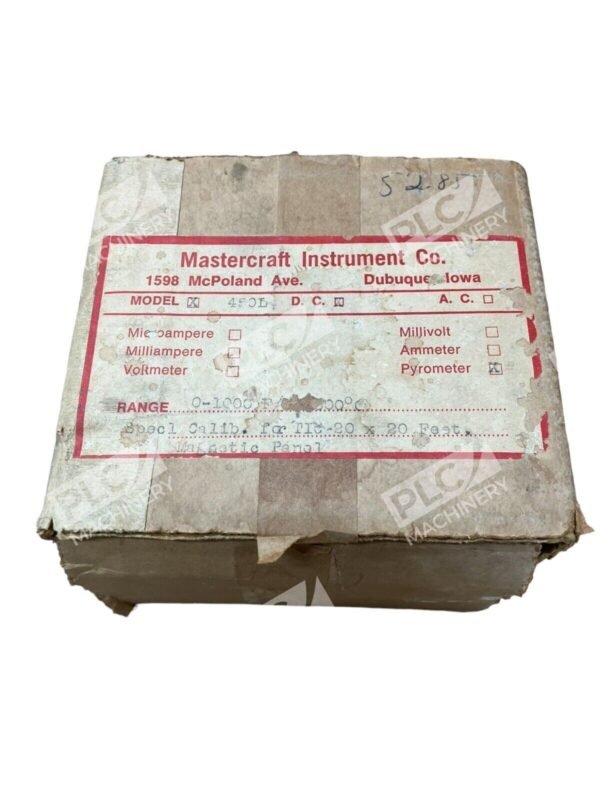 Mastercraft Instruments 450L Thermocouple 0-1000F Gauge
