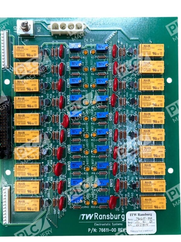 ITW Ransburg Rev O Electrostatic Systems PC Board 76611-00 - Image 2