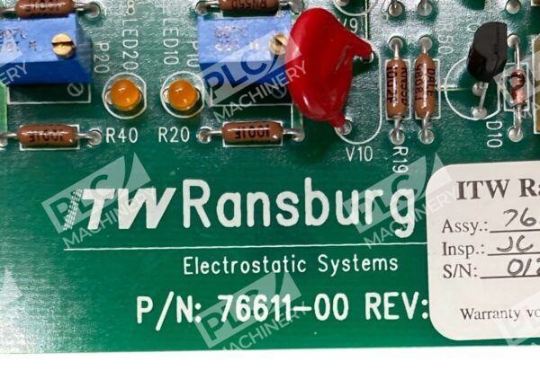 ITW Ransburg Rev O Electrostatic Systems PC Board 76611-00 - Image 3