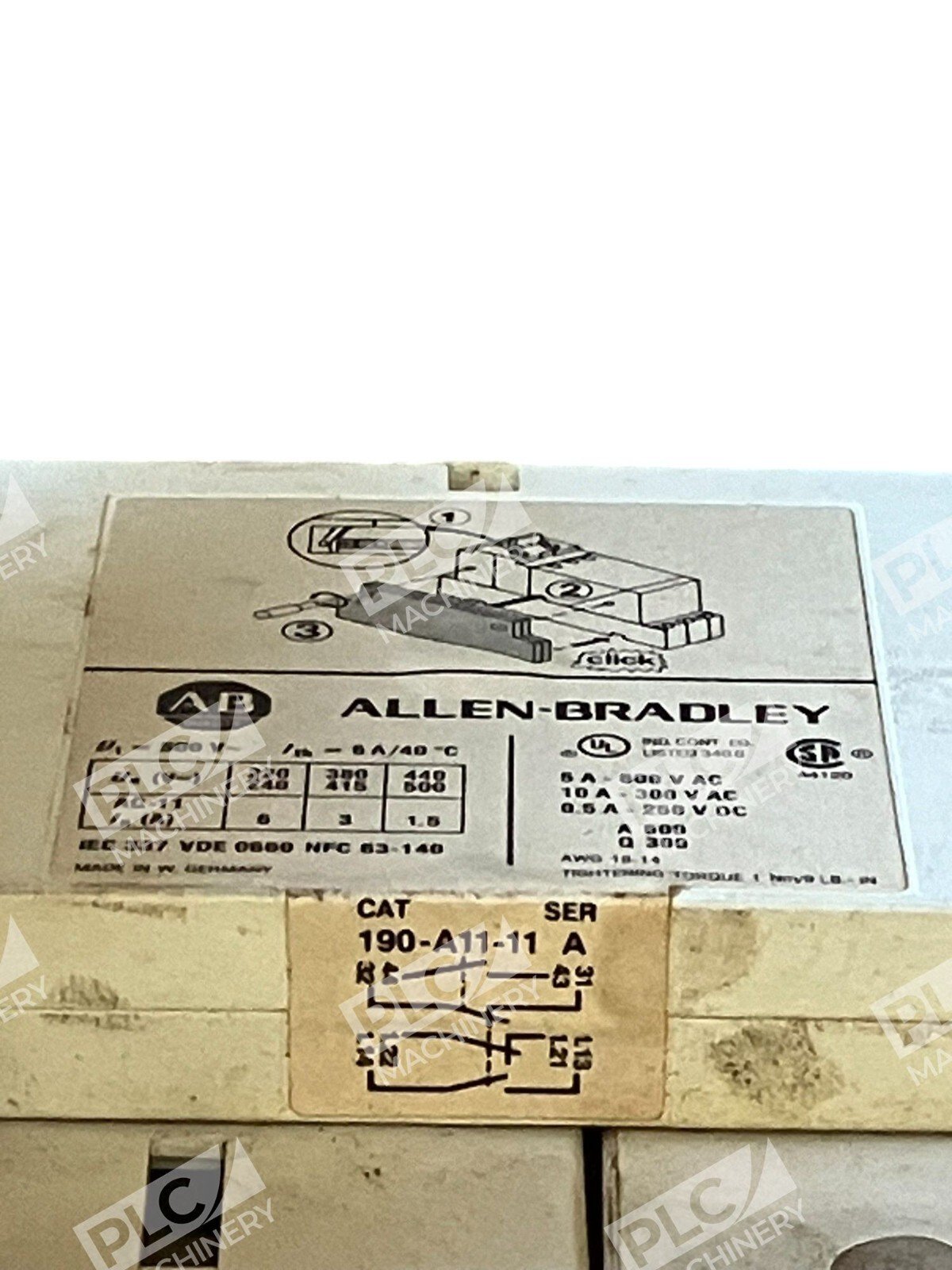Allen Bradley Starter ASSY 190-P040 /A 190-A11-11 /A 190-CPS40* /A 190-A40* /B - Image 4