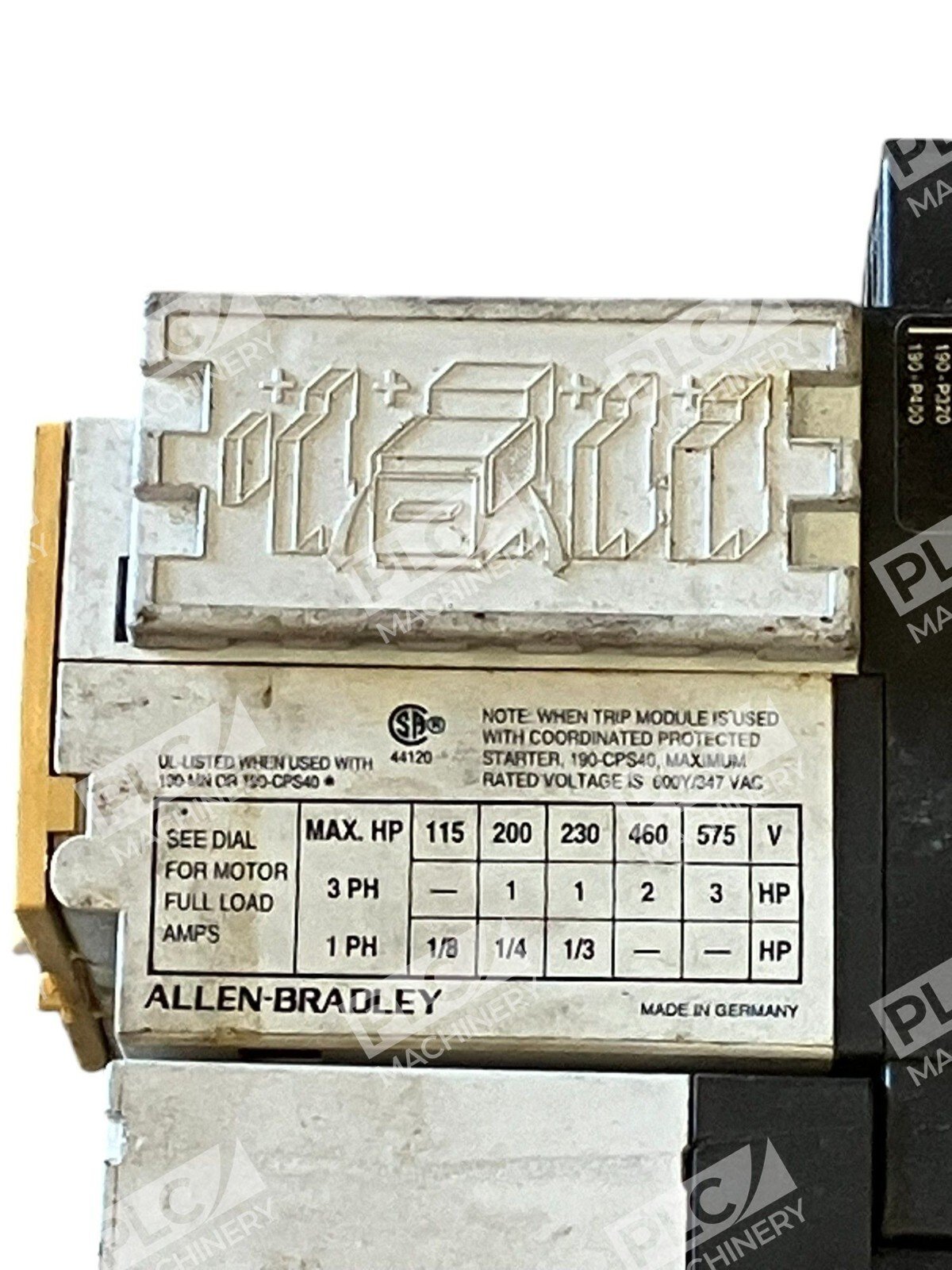 Allen Bradley Starter ASSY 190-P040 /A 190-A11-11 /A 190-CPS40* /A 190-A40* /B - Image 5