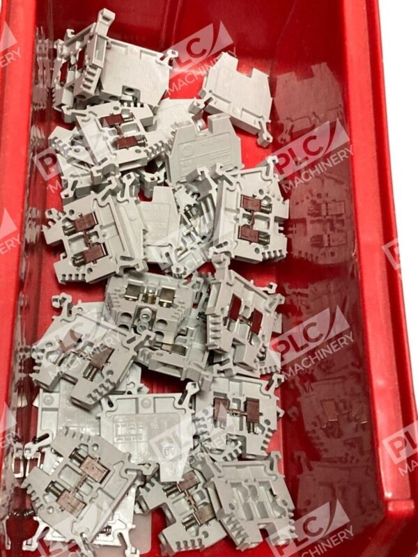 Lot of 43 Allen Bradley 1492-W4 Terminal Block 16A 550V/800V IEC UL Gray 4mm²