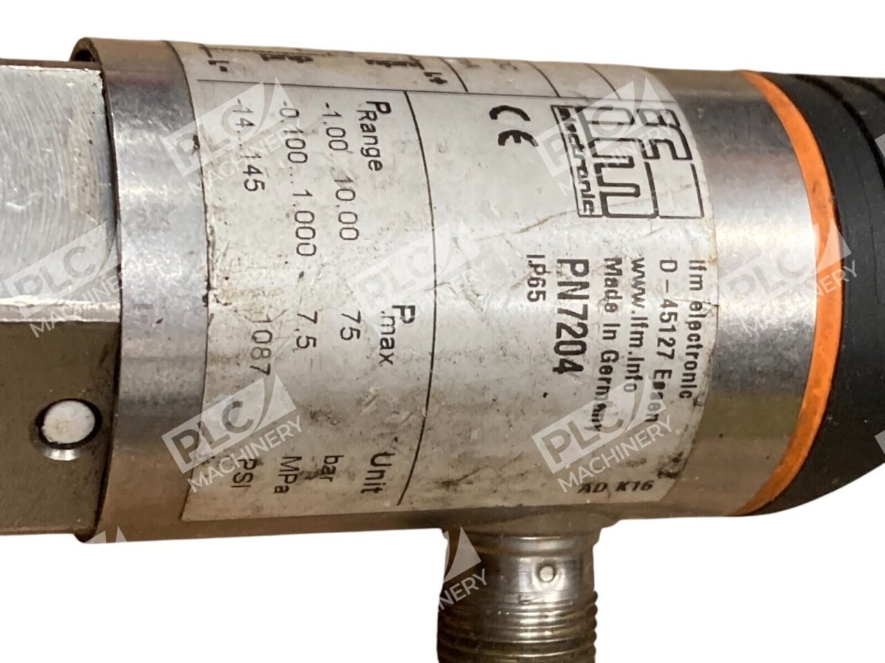 IFM PN7204 Pressure Sensor 0-10 Bar IP65 Industrial Display Outputs - Image 3