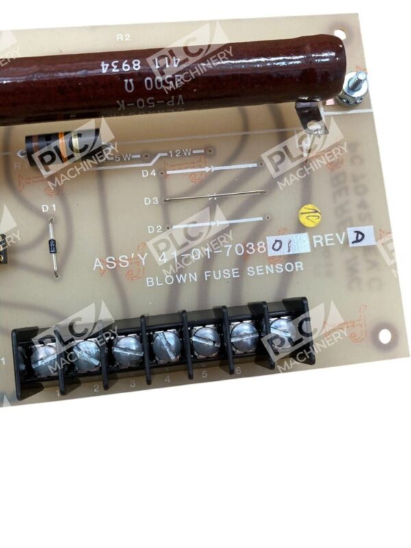 Cyberex ABB 41-01-703801 Rev D Blown Fuse Sensor PC7042 Rev C - Image 2