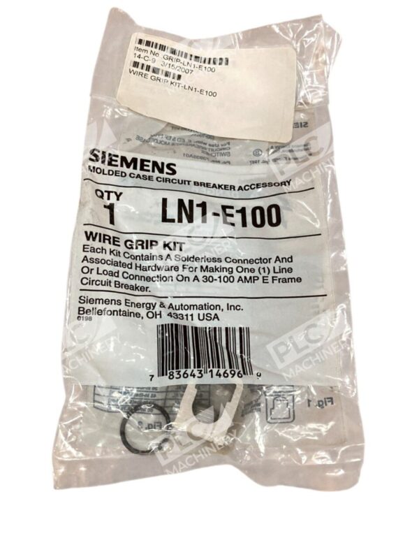 Siemens Molded Case Circuit Breaker Accessory Wire Grip Kit LN1-E100