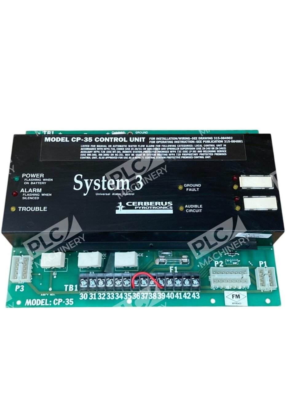 Cerberus Pyrotronics System 3 Control Unit Model CP-35 - Image 2
