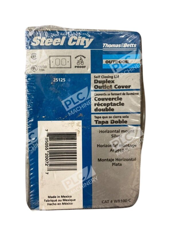 Thomas Betts Steel City 25125 Duplex Outlet Cover WR100-C (lot of 2) - Image 4