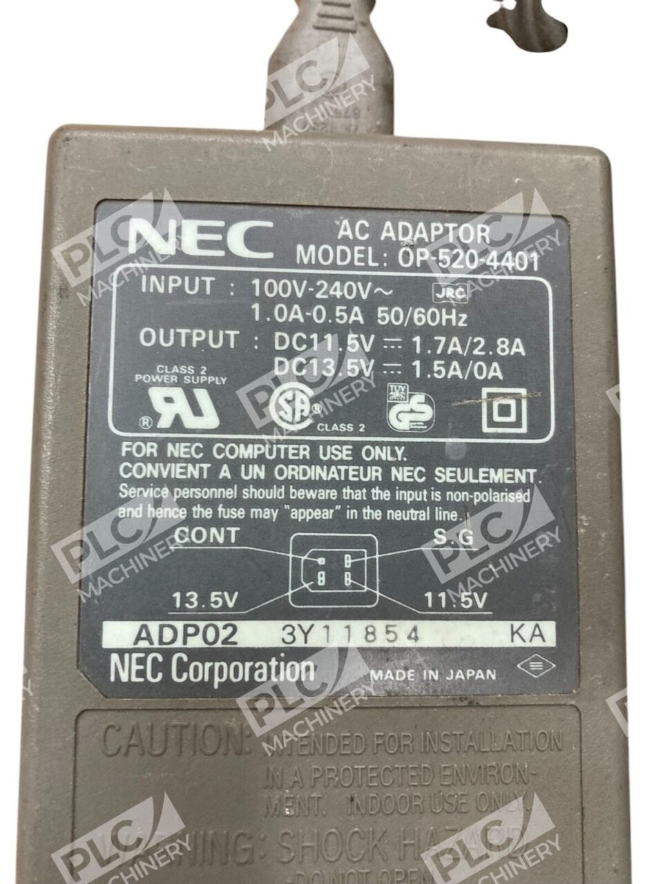 NEC ADP02 AC Adaptor OP-520-4401 - Image 2