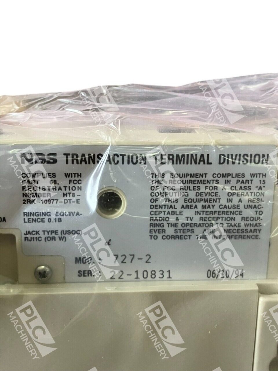 NBS National Business Systems Diebold 5110 Transaction Terminal Division 727-2 - Image 3