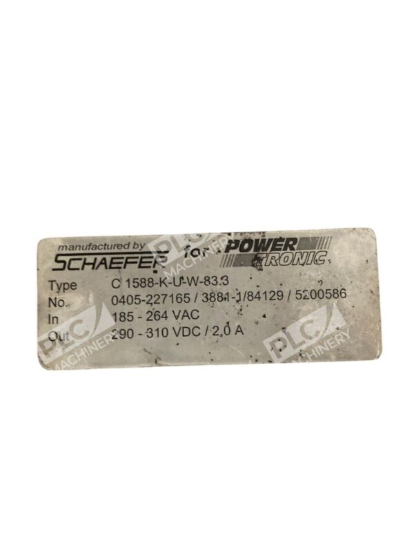 Schaefer Power Tronic C 1588-K-U-W-83.3 - Image 2