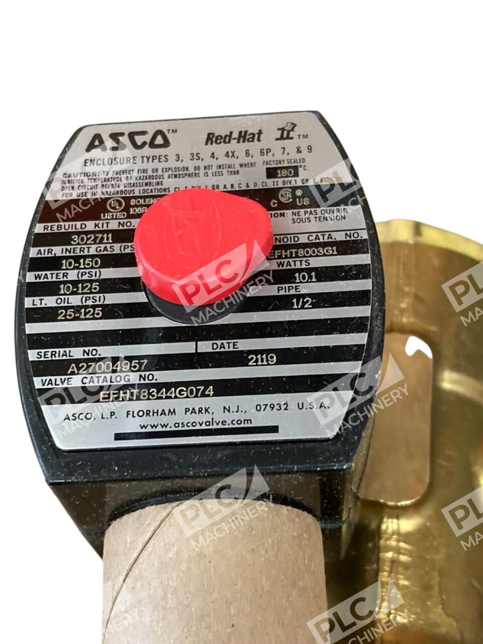 ASCO RPLS HT8344A75 120/60V 110/50V Red Hat II Solenoid Valve EFHT8344G074 - Image 10