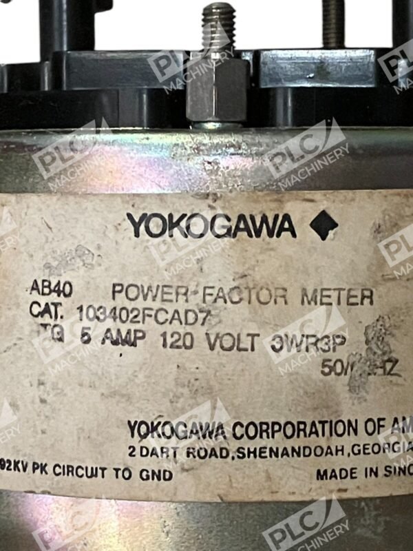 Yokogawa AB40 5A 120V 3WR3P Power Factor Meter 103402FCAD7 - Image 3