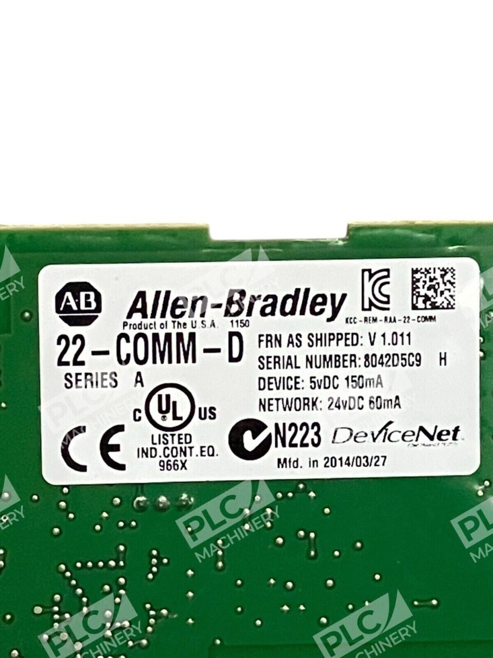 Allen Bradley 183149 Powerflex Devicenet Adapter 22-COMM-D /A - Image 3