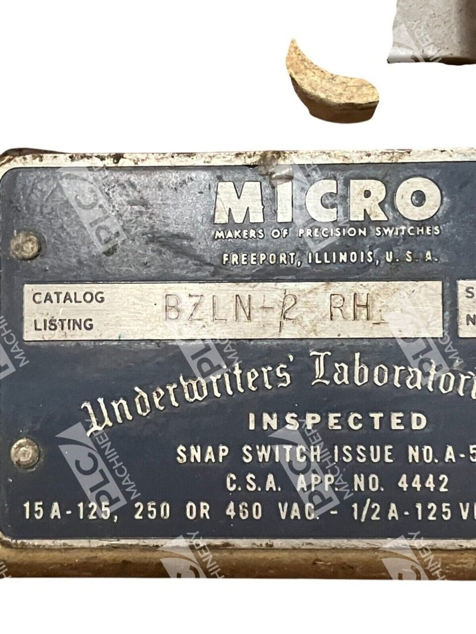 Micro Switch Honeywell Top Actuated Limit Switch BZLN-2-RH - Image 2