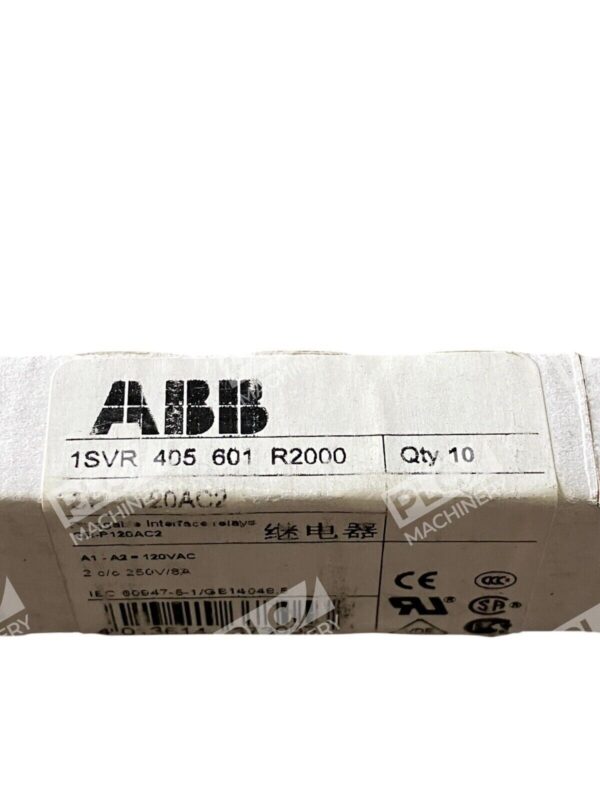 ABB CR-P120AC2 Pluggable Interface Relay 1SVR405601R2000 (Box of 10) - Image 2