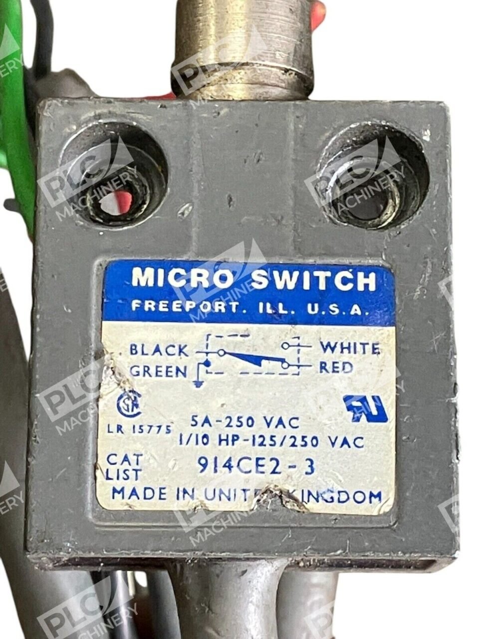 Micro Switch 5A-250VAC 1/10 HP-125/250VAC Limit Switch 914CE2-3 - Image 2