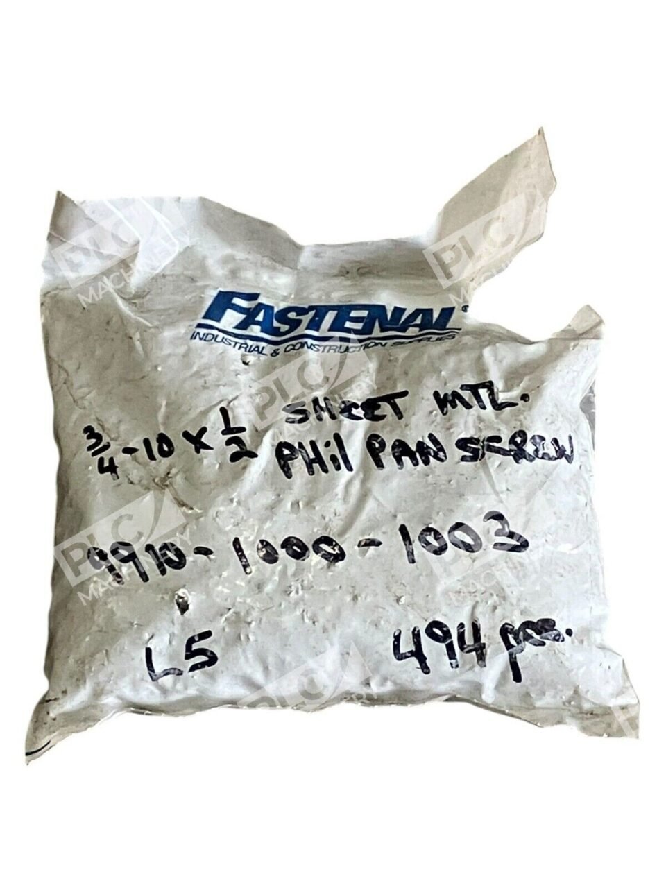 Fastenal 3/4-10X1/2 Sheet Metal Phillips Pan Screw 9910-1000-1003 (Bag of 494)