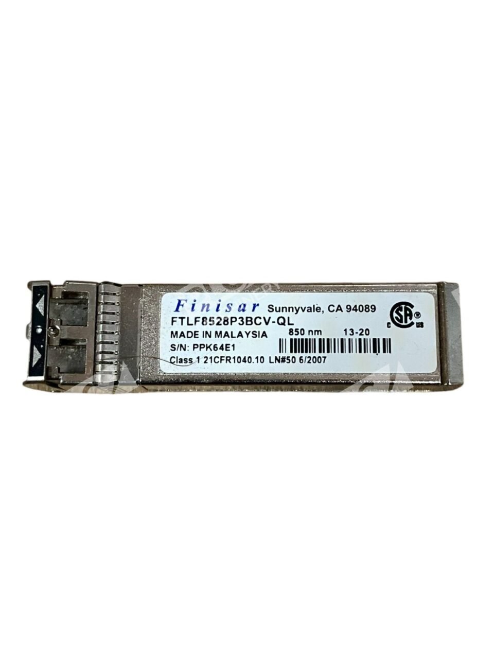 Finisar 8GB 850NM SFP Transceiver FTLF8528P3BCV-QL