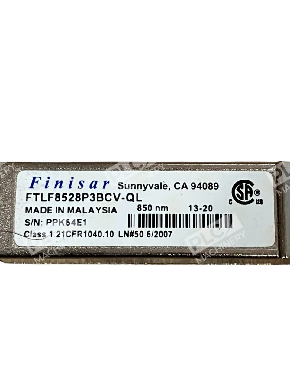 Finisar 8GB 850NM SFP Transceiver FTLF8528P3BCV-QL - Image 2