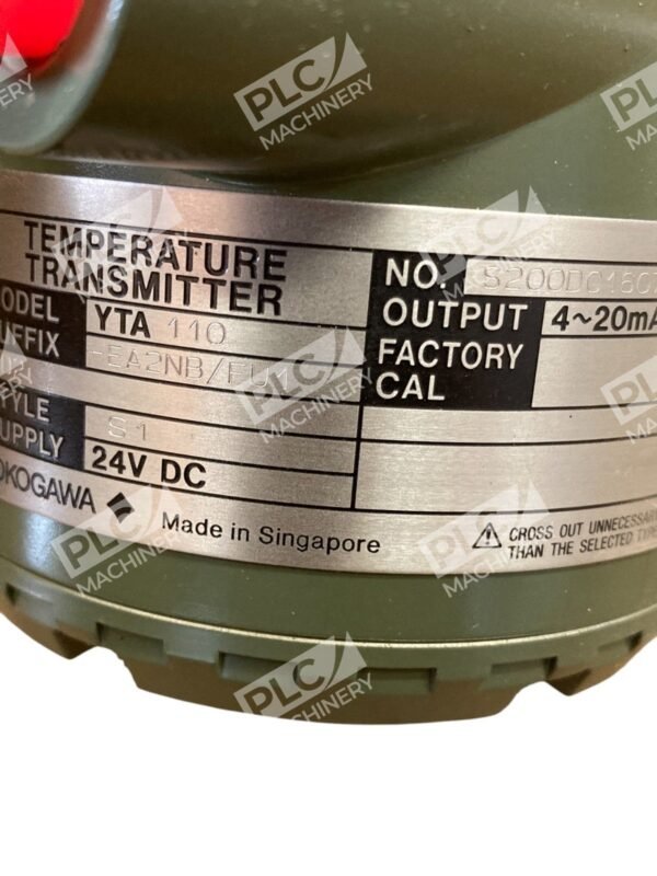 Yokogawa 24VDC S1 4~20mA Temperature Transmitter YTA110-EA2NB/FU1/D2 - Image 10