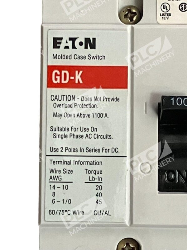Eaton GD3100K Circuit Breaker - Image 4