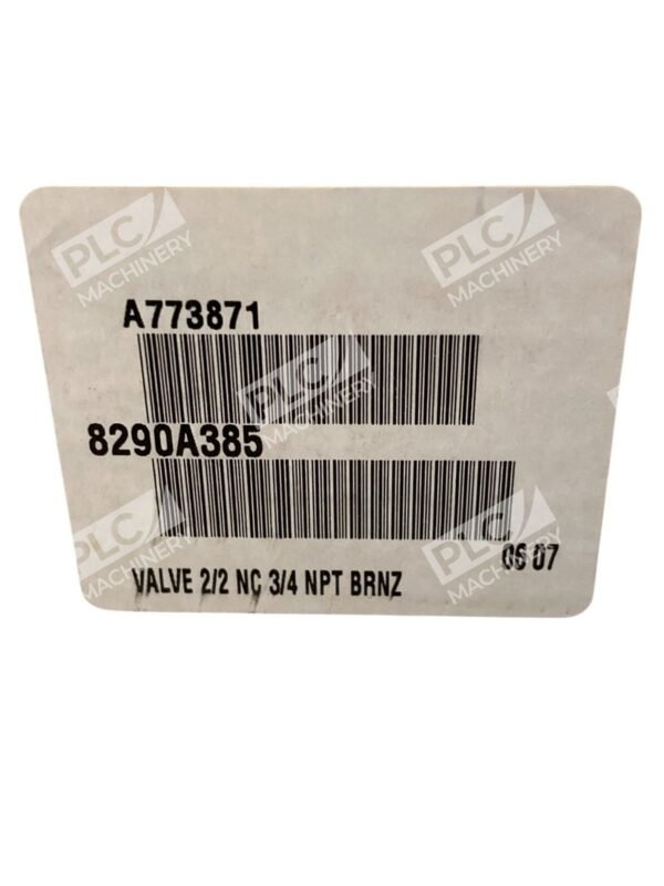 ASCO 150PSI A773871 Bronze 3/4NPT Valve 2/2 NC 8290A385 - Image 2