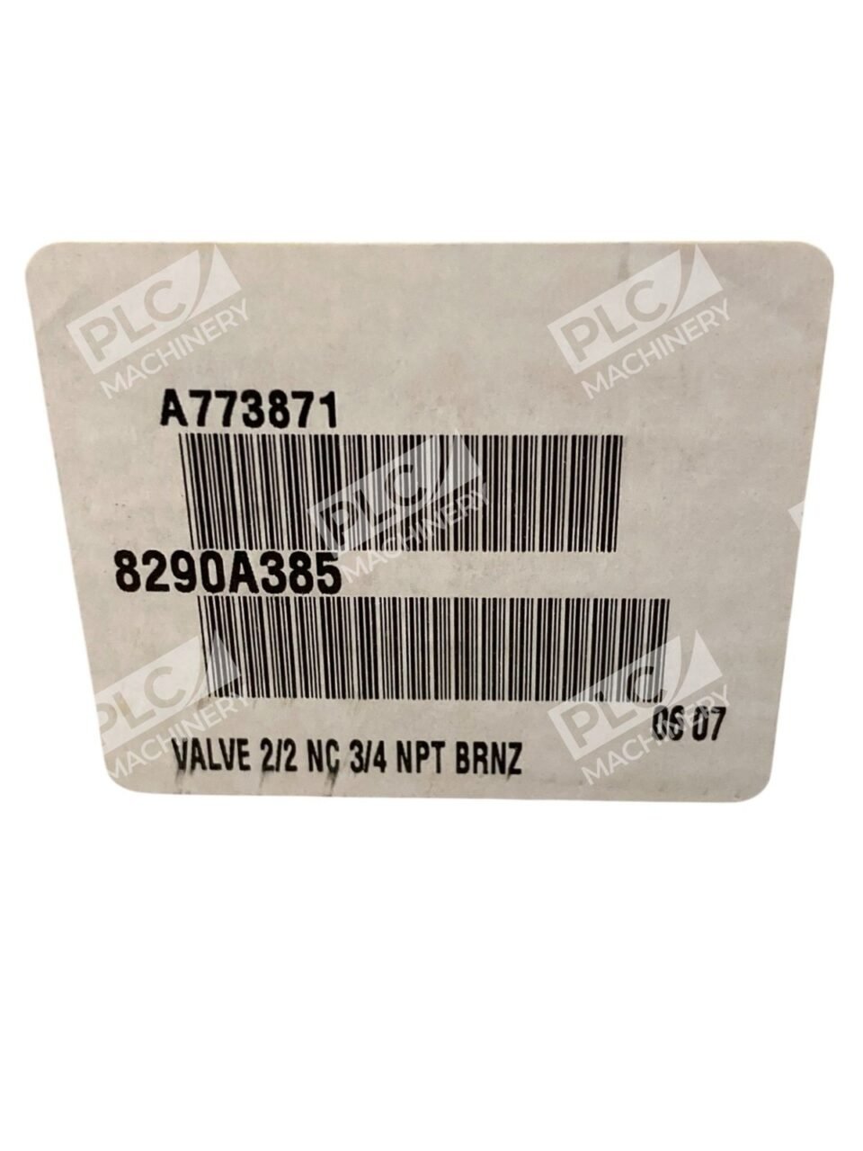 ASCO 150PSI A773871 Bronze 3/4NPT Valve 2/2 NC 8290A385 - Image 2