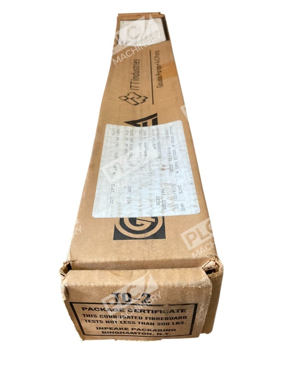 ITT Gould T0-2 3196MT Shaft Assembly W/ Sleeve Design R104-733-2238