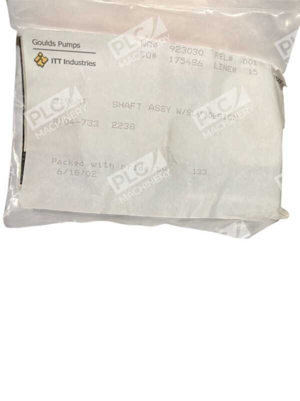 ITT Gould T0-2 3196MT Shaft Assembly W/ Sleeve Design R104-733-2238 - Image 14