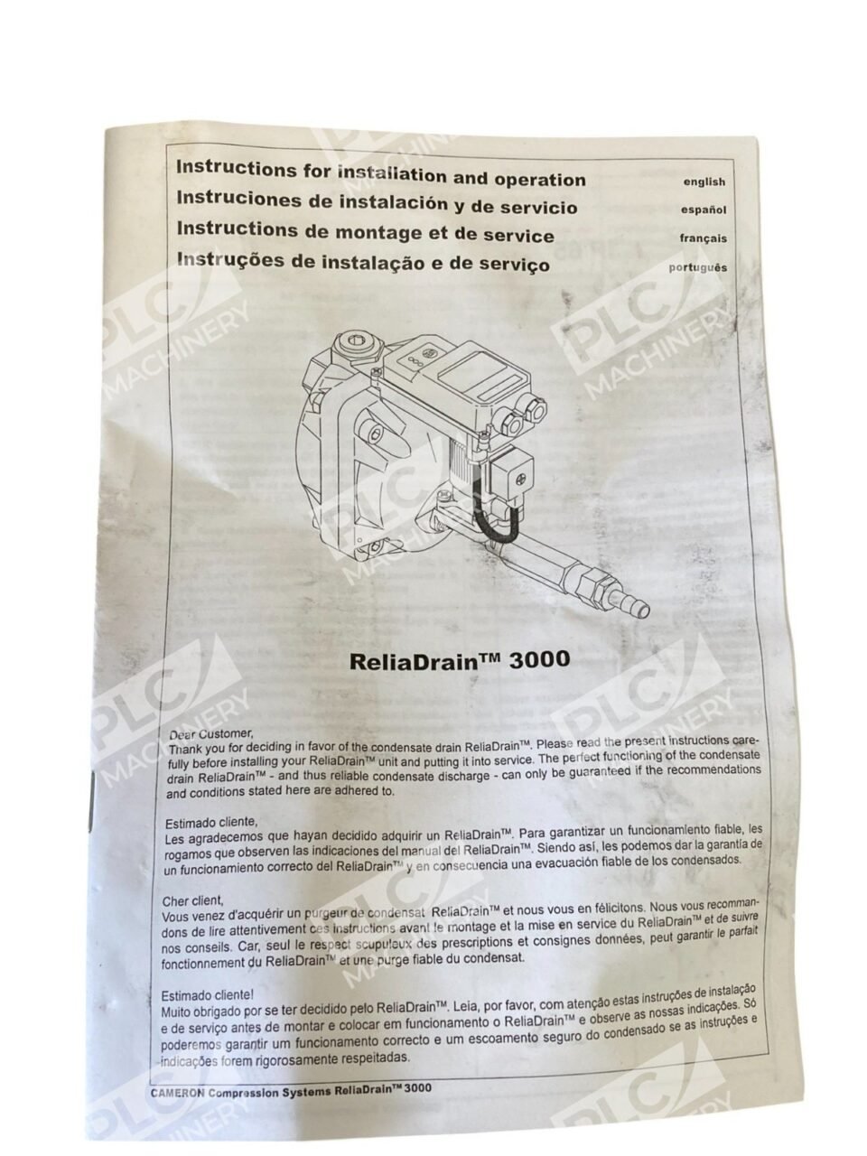 Cameron Zero Loss Condensate Removal ReliaDrain 3000 AAP0540025-00132 - Image 2