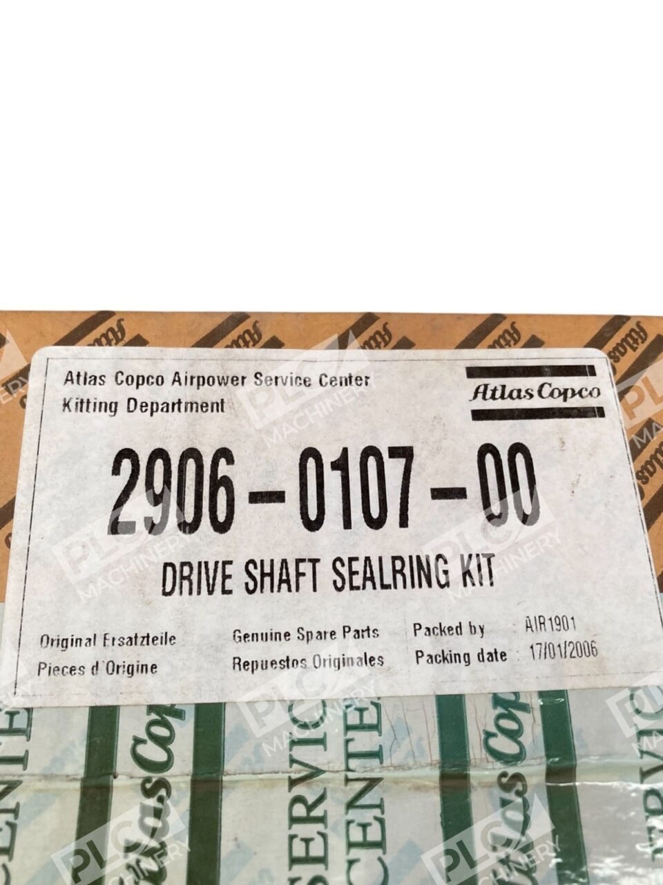 Atlas Copco 2906-0107-00 Drive Shaft Sealing Kit 2906010700 - Image 2